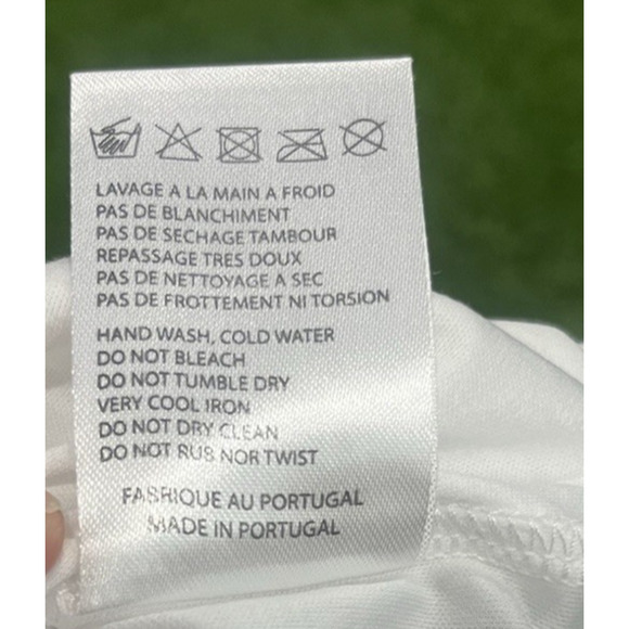 Carven Embroidered Heart White Short Sleeve T-Shirt Size S - Picture 5 of 9